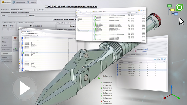 T-FLEX PDM 15 - Технологическая структура изделия