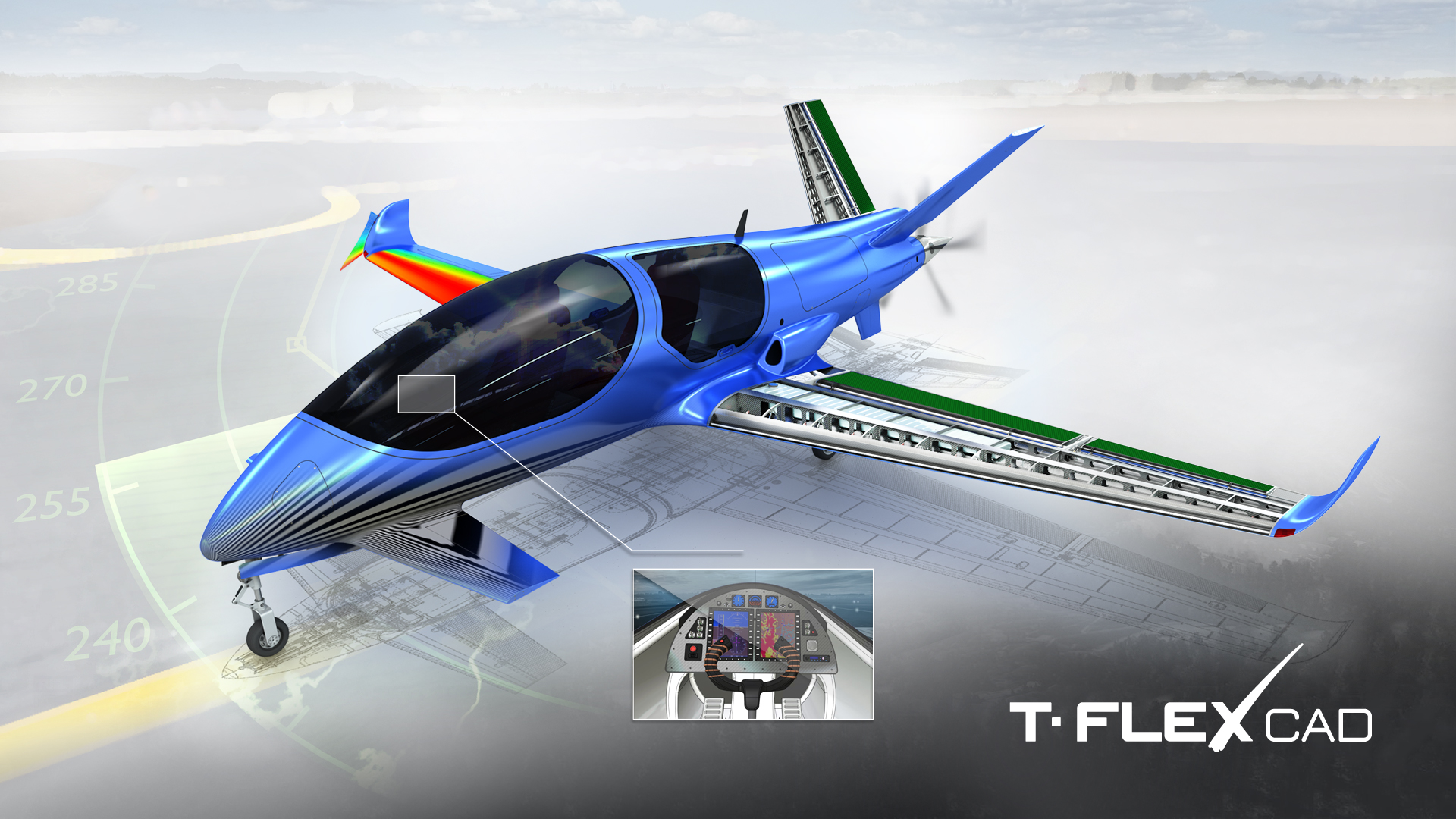 T-FLEX CAD Самолет