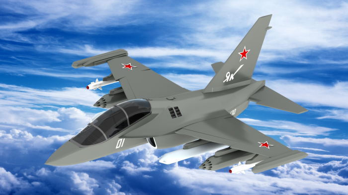 Модель самолёта Як-130